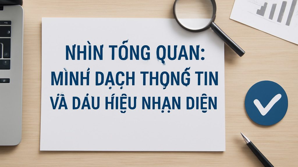 Minh họa: Nhìn tổng quan: minh bạch thông tin và dấu hiệu nhận diện