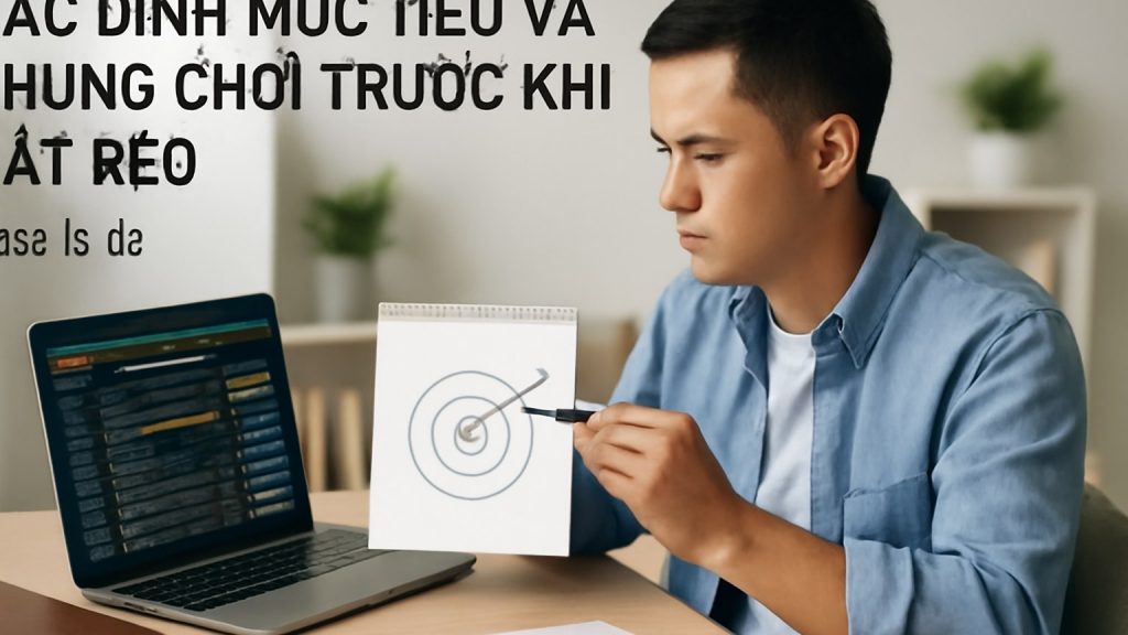 1) Xác định mục tiêu và khung chơi trước khi đặt kèo Minh họa: 1) Xác định mục tiêu và khung chơi trước khi đặt kèo